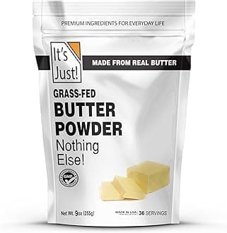It's Just! - GrassFed Butter Powder, Made from Real Butter, Made in USA, 9oz