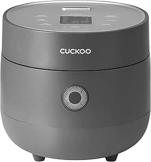 CUCKOO Micom Rice Cooker 6-Cup Uncooked / 12-Cup Cooked with Nonstick Inner Pot, Versatile Rice Maker with 9 Menu Options, Fuzzy Logic Technology, Auto Clean, Quick Rice Mode, Gray (CR-0675FG)