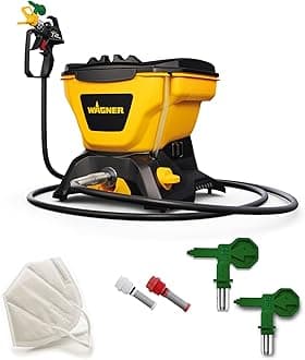 WAGNER Control Pro 150 M Airless Sprayer, 5500 ml, Yellow, for Medium to Large Projects, Water and Solvent-based Materials, 7.5 m Hose