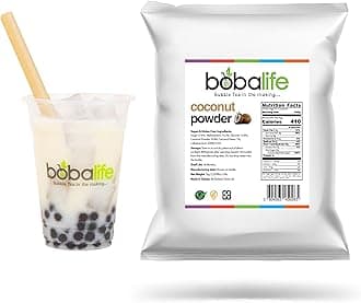 Bobalife Coconut Bubble Tea Milk Powder 1kg – Taiwanese Milk Tea Powder Mix for Bubble Tea, Iced Milk Tea, Smoothies & Dessert Drinks – Vegan & Gluten Free
