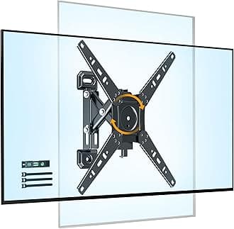FORGING MOUNT Rotate TV Wall Mount for 13-49 Inch TVs Monitor,Vertical and Horizontal Extendable Corner Wall Mount, TV Bracket for Flat & Curved Screens, VESA 75x75mm to 300x300mm, Holds 55lbs