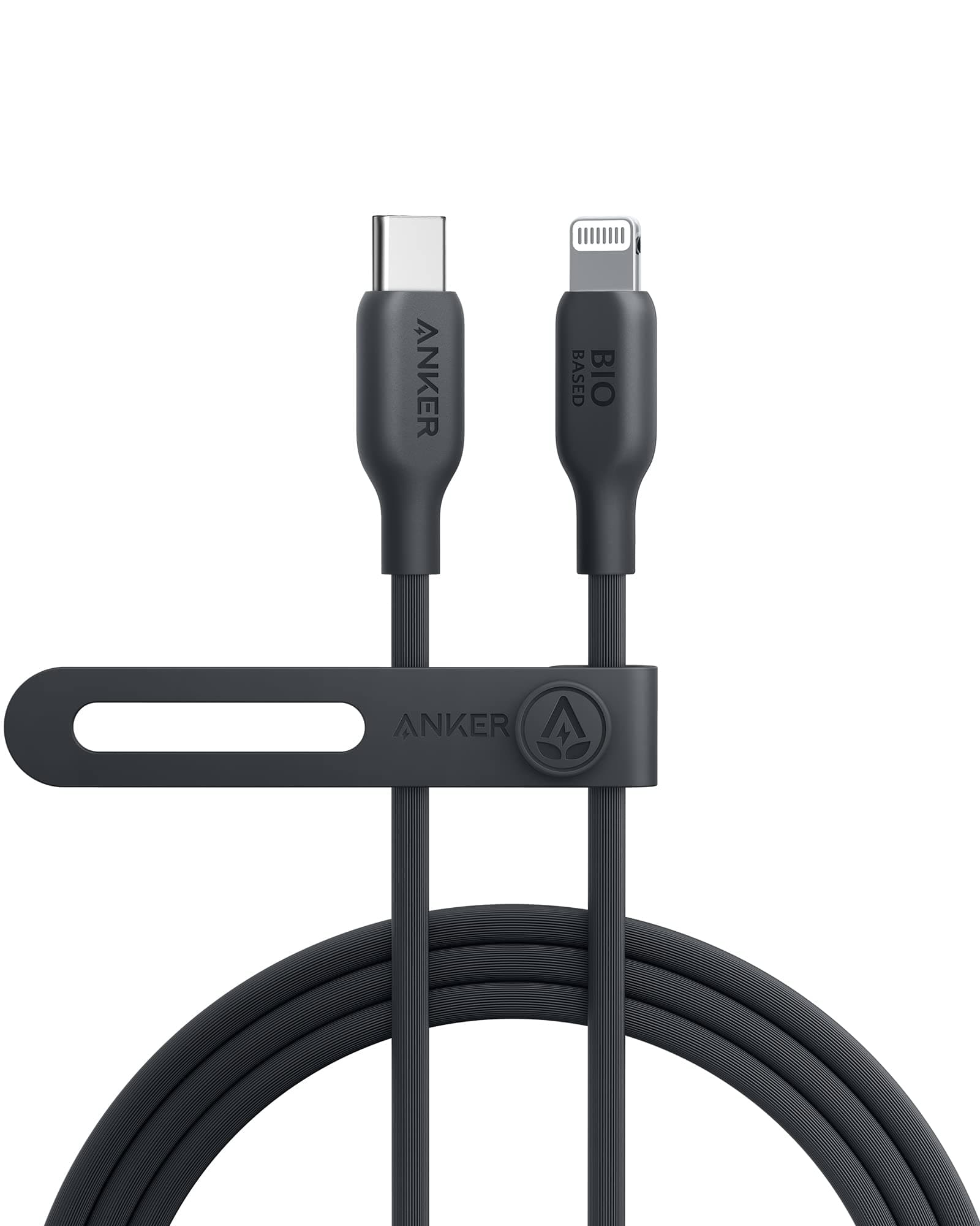 USB-C to Lightning Cable(Phantom Black, 6ft), MFi Certified, Bio-Based Fast Charging Cable for for iPhone 16/16 Pro/16 Plus /16 Pro Max, 15/14/13/12 Series (Charger Not Included)