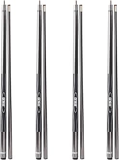 GSE Games & Sports Expert 58" 2-Piece Fiberglass Graphite Composite Billiard Pool Cue Sticks (Several Colors Available, Weight from 18oz, 19oz, 20oz, 21oz)