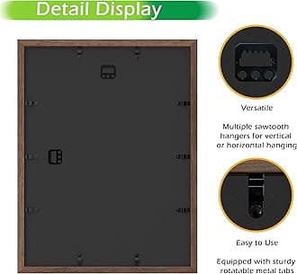 FrameWorks 12” x 16” Dark Oak Wooden Shadow Box Frame – Display Case with Soft Felt Back, Memory Box with Tempered Glass, Display Box with Elegant White Ball Push Pins, Wooden Flower Box