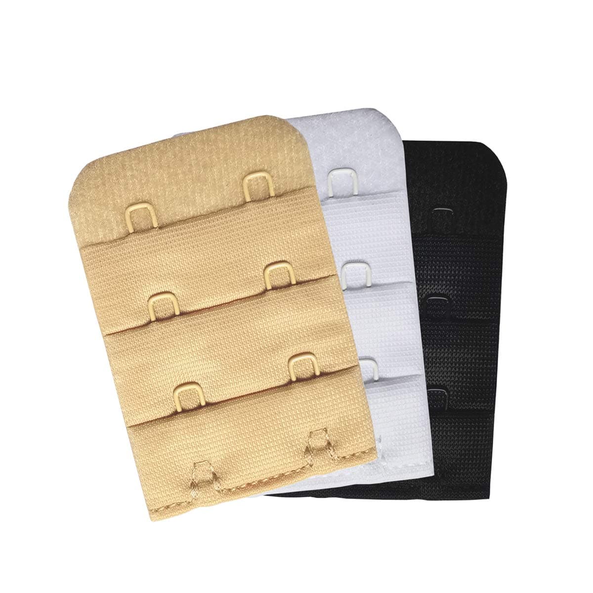 Bra Band Extender 2 Hook /3 Hook /4 Hook Bra Strap Extensions Breathing Room - 3 Pcs