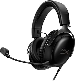 Cloud III Over Ear Wired Gaming Headset, PC, PS5, Xbox Series X|S, Angled 53Mm Drivers, DTS, Memory Foam, Durable Frame, Ultra-Clear 10Mm Mic, USB-C, USB-A, 3.5Mm Black (727A8AA)