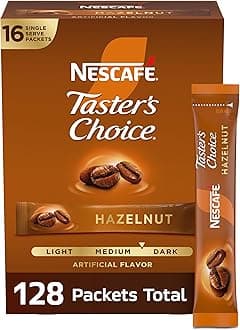 Nescafe Taster's Choice Instant Coffee Beverage, Hazelnut (Pack of 8) by Nescafé