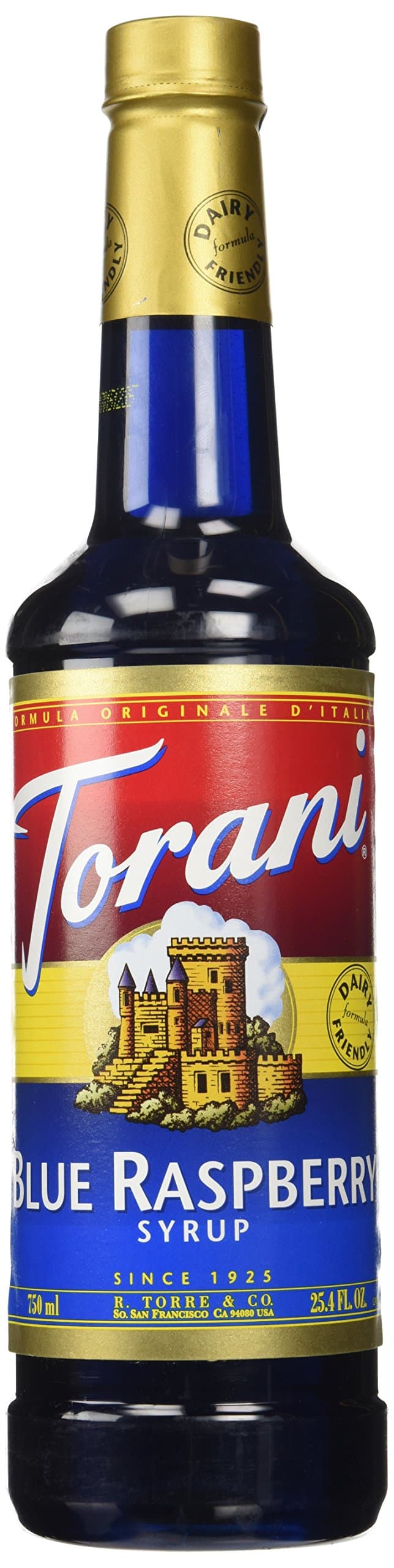 Torani Blue Raspberry Syrup, 750 mL
