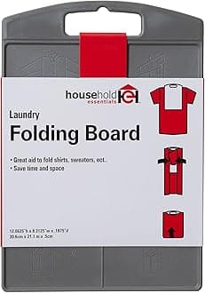 Household Essentials 195 Shirt Folding Board for Laundry | Folds T-Shirts, Polos and Dress Shirts, Black