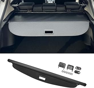 Motoforti Car Trunk Retractable Cargo Cover for Kia Seltos 2020-2024 Rear Trunk Parcel Shelf Luggage Security Shield Shade, Canvas Black Carbon Fiber