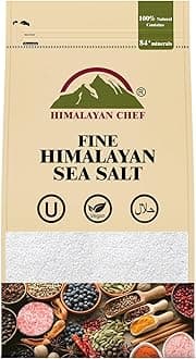 Himalayan Chef Sea Salt, All-Natural Fine Grain, 48 Ounce Sea Salt Bag, Non-Iodized, No Additives, Unrefined Mineral Salt for Daily Cooking