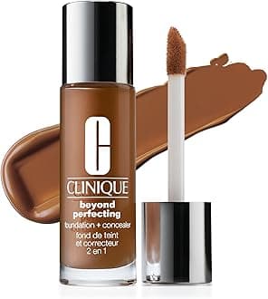 Clinique Beyond Perfecting Lightweight Liquid Foundation + Concealer For Dry Combination to Oily Skin Types | Full Coverage + Natural Matte Finish