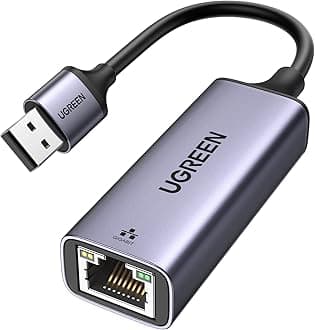 UGREEN USB 3.0 Ethernet Adapter Aluminum USB 3.0 to Network 1000Mbps Gigabit RJ45 LAN Internet Adapter Converter Compatible with MacBook iMac PC Switch Surface Pro Windows Mac OS/IOS Linux, and more