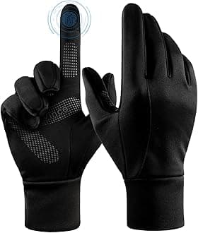 FanVinceWinter Thermal Gloves for Men Women: Touch Screen Windproof Water Resistant Anti Slip Warm Gifts for Bike Cycling Running Driving Hiking Riding Dog Walking