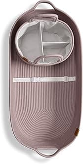 J&Joo Portable Changing Basket Includes Nappy Caddy - Breathable & Waterproof Covers, Baby Mat, Changing Table Topper, Nursery Decor Gift Baskets for Baby Shower