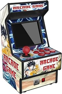 Mini Arcade Machine, 156 Built-In 16-Bit Games, 2.8” Full Colour Screen, 8-Way Joystick, Handheld Retro Games Console – Gaming by Golden Security!