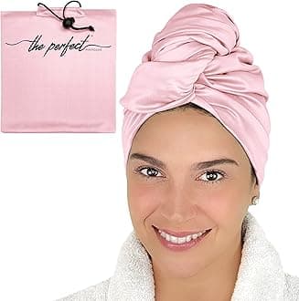 Microfiber Hair Towel Wrap Ultra-Fine - The Perfect Haircare - Anti-Frizz and Never Falls Off - Curly Girl Method Approved - Dry Hair Half the Time