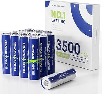Lithium Batteries AA 16 Pack, 3500mAh NO.1 Lasting 1.5V Double A Lithium Battery 【Non-Rechargeable】