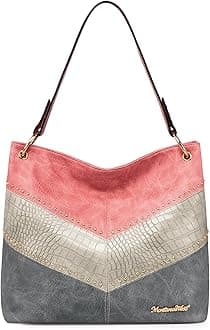 Montana West Hobo Bag for Ladies Shoulder Handbags with Back Pocket | Purses, with Zipper, Purses, with Zipper