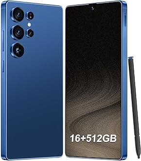 I25 Ultra Unlocked Smartphone,16+512GB Unlocked Phone,Snapdragon 8 Gen3, 6.9" HD+ Display,Built in Pen,7000mAh Dual Speakers 5G/Face ID/Fingerprint Lock/Dual SIM/GPS (Blue)