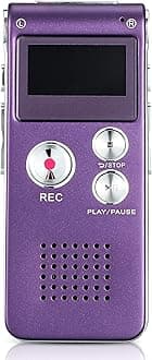 Tellegloww Ghost Hunting Equipment Paranormal Equipment for Ghost Hunting Digital EVP Voice Activated Recorder Rechargeable Recorder Device with Microphone, 8GB(Purple)