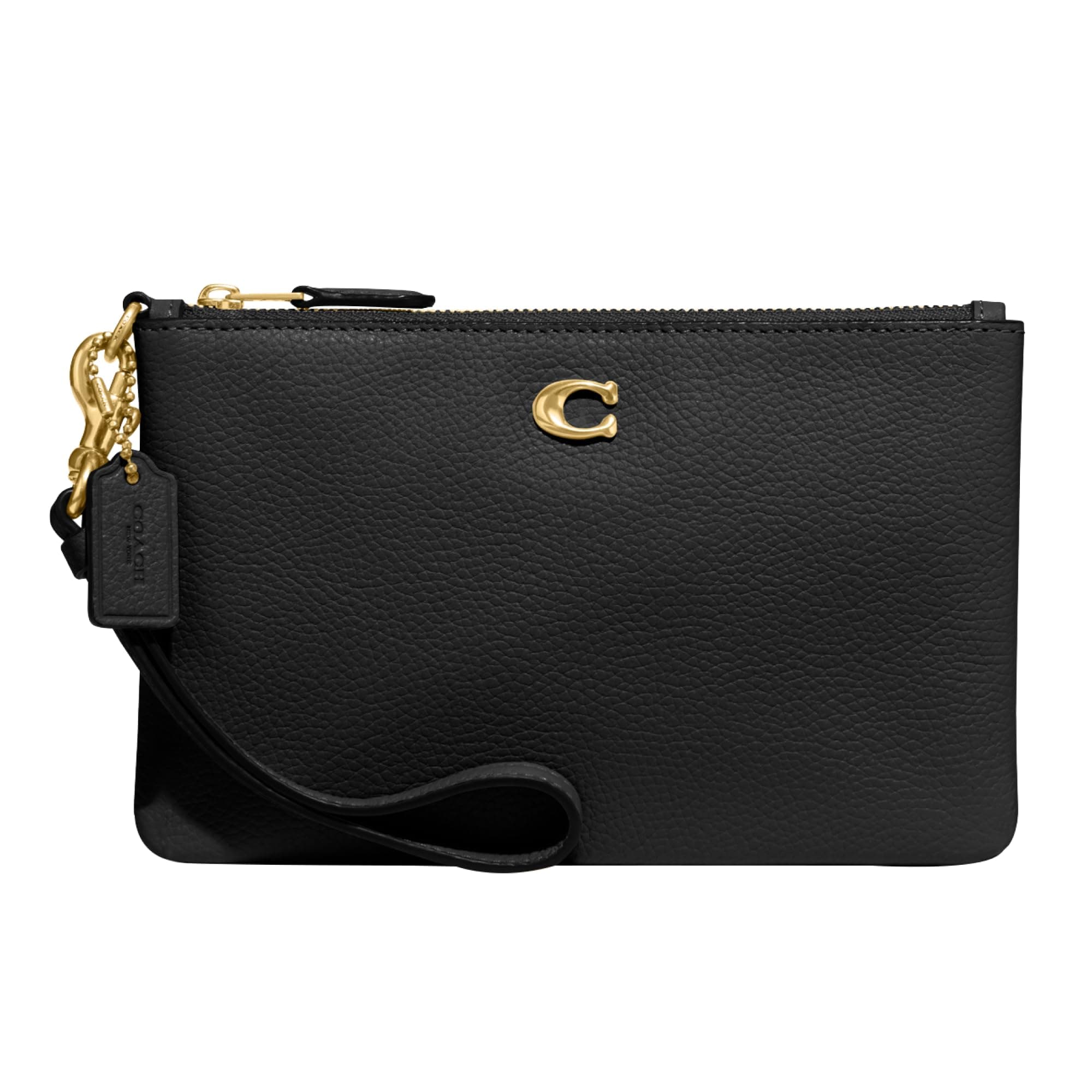 COACH Polished Pebble Small Wristlet
