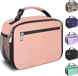 Kids Lunch Box for Boys Girls Lunch Bag Insulated Durable Lunchbox Children Lunch Tote Bag for School Pink