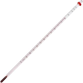 SP Bel-Art, H-B DURAC General Purpose Liquid-In-Glass Laboratory Thermometer; 0 to 300F, 76mm Immersion, Organic Liquid Fill (B60800-2800), White