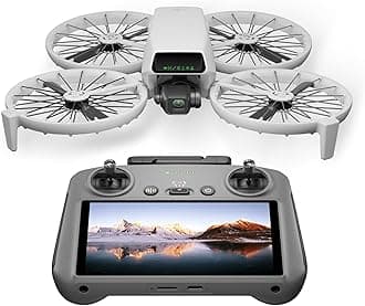 DJI Flip (with RC 2-Screen Transmitter) Drone with Camera 4K Follow Me Drone Equipped with 4K UHD Camera (for Adults) Less than 249 g Lightweight Drone 3-Axis Gimbal 13 km Video Transmission Palm