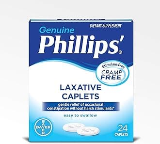 Laxative Caplets, 24 Caplets (Pack of 4)