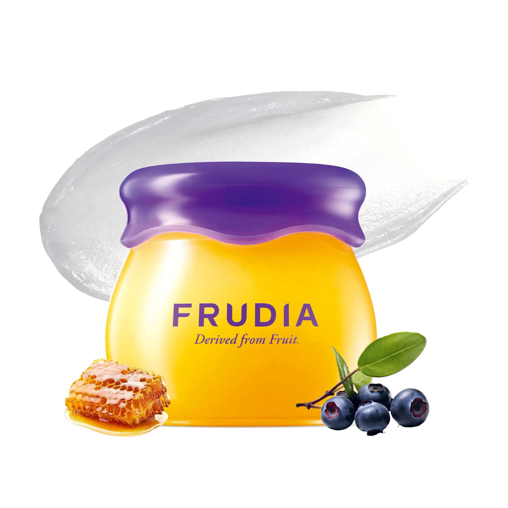 FRUDIA Blueberry Honey Lip Balm, Exfoliating & Moisturizing Dewy Korean Lip Balm for Dry Lips made with Jeju Blueberry & Honey Extracts for Soft, Plump Lips (0.33 fl oz)