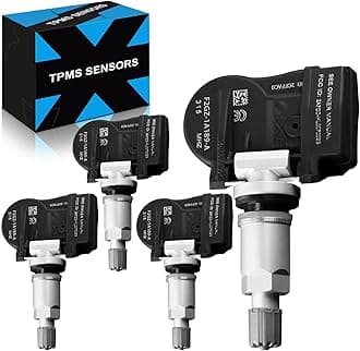 F2GZ1A189A Pre-Programed Tire Pressure Sensor for:-Ford F150 Explorer Fusion Edge Ranger Transit Connect EcoSport Maverick Flex for:-Lincoln MKZ MKX Continental 2016-2021 TPMS 315MHz (4)