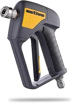 Swivel Pressure Washer Gun with an inbuilt 3/8” Inlet Male Swivel Plug for Pressure Washer Hose and 1/4” Female Quick Connect for nozzles, Wands & Foam Cannon for Home car wash and Detailing.