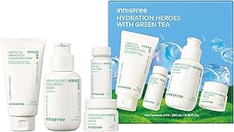 innisfree Green Tea Seed Hydrating Serum with Hyaluronic Acid & Niacinamide, Korean Face Serum for Glow & Skin Barrier Suport, Available in Refill & Sets