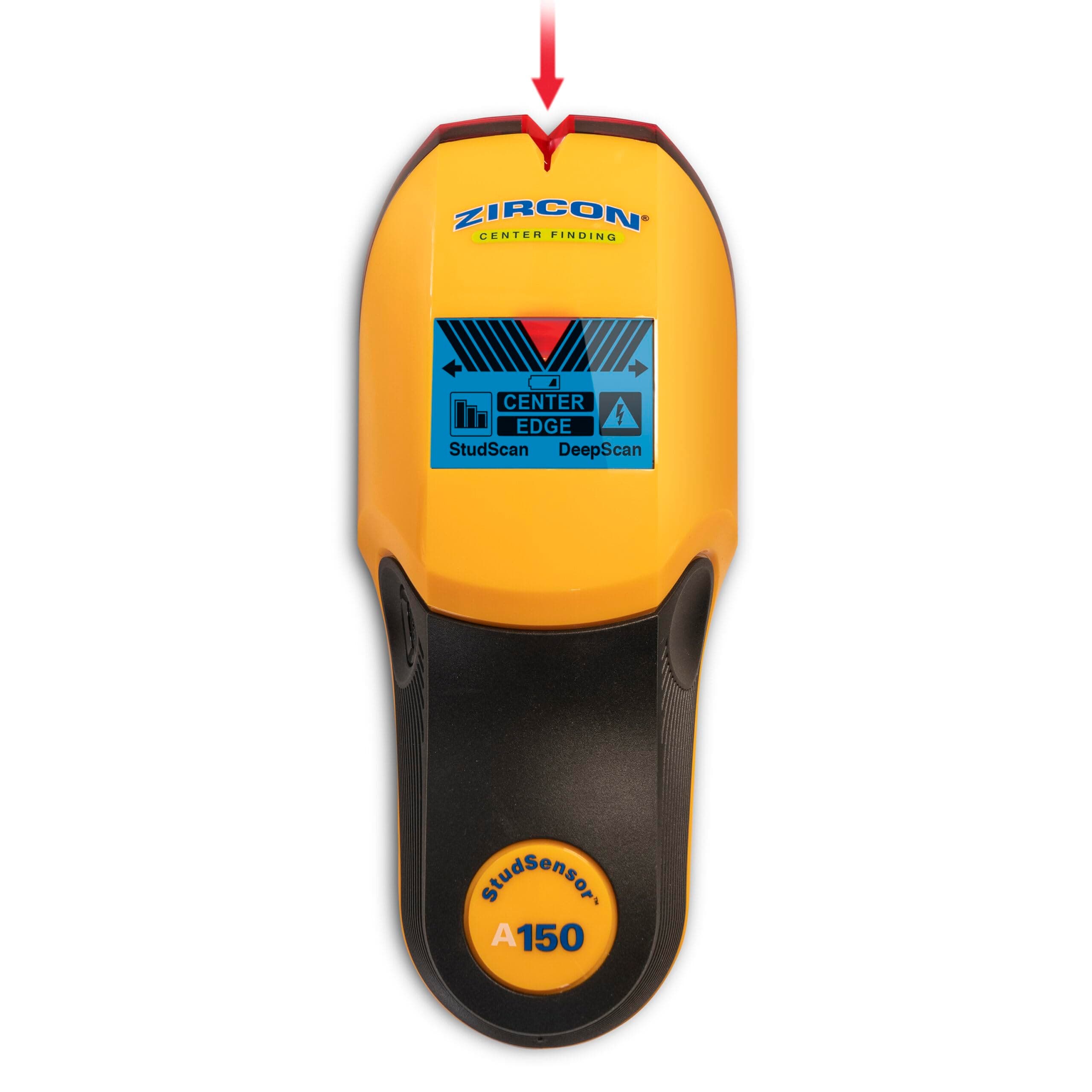 Zircon StudSensor A150 Electronic Wall Scanner/Center Finding and Edge Finding Stud Finder/Live AC WireWarning Detection