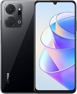 HONOR X7a Mobile Phone Unlocked, 6.74-Inch 90Hz Fullview Display, 50MP Quad Camera with 5330 mAh Battery, 4 GB+128 GB, Android 12, Black