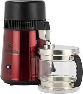 CO-ZWater Distiller, Stainless Steel Distilling Pure Water Machine for Home Countertop Table Desktop, 4 Liter Water Purifier to Make Clean Water for Home, 4 Liter Distilled Water Making Machine