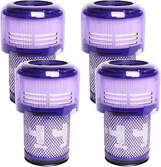 4-PACK Filter Replacements for Dyson V12 Detect Slim Cordless Vacuum and V12 Slim Vacuums - Comparable to Part 971517-01 (Excludes SV12 & V15 Vacuum Models)