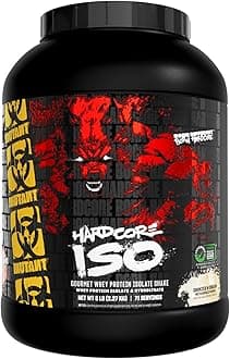 Mutant Hardcore ISO Whey Protein Isolate Powder Acts Fast to Help Recover, Build Muscle, Bulk and Strength, 5 lb - Cookies & Cream