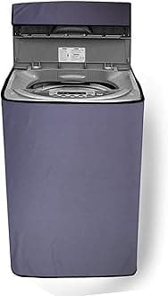 NITASHA Polycarbonate Outdoor And Indoor Washing Machine Cover For Samsung 7 Kg Top Load Fully Automatic Washing Machine, Wa70N4261Ss (Grey/Waterproof-Dustproof)