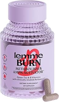 Burn - Metabolism, Belly Fat Burning + AMPK Activating Supplement for Men & Women w/Clinically Studied Actiponin Gynostemma, Green Tea Extract, Vitamins B6 & B12 - Gluten Free, 60 Count