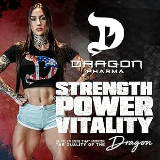 DRAGON PHARMA Venom Extreme Potency Pre-Workout, Laser Sharp Focus + Energy, Intense Performance, Proven Ingredients for Enhanced Vasodilation & Endurance (40 Servings, Watermelon)
