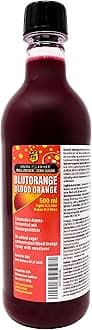 Zero Sugar Blood Orange Soda Syrup Concentrate 500 ml - Make 12.5 Litres of Sugar-Free Soft Drink by Adding Flavouring to Carbonated Sparkling Fizzy Water