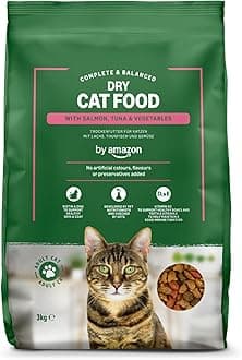 by Amazon - Complete Dry Cat Food with Salmon, Tuna and Vegetables, 1 pack of 3kg