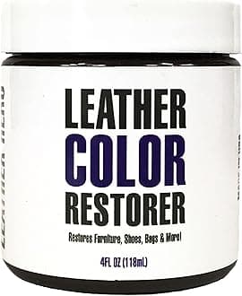 Leather HeroLeather Color Restorer & Applicator- Repair, Recolor, Renew Leather & Vinyl Sofa, Purse, Shoes, Auto Car Seats, Couch-4oz(Dark Brown)