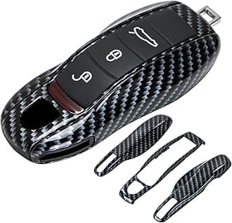 AeroBon 3-Piece Painted Key Cover/Key Fob Shell Cover Compatible with Porsche Key Shell (MK1)