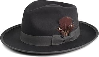 Fedora Hats for Men & Women Wide Brim Felt Hat Dress Panama Trilby Hats
