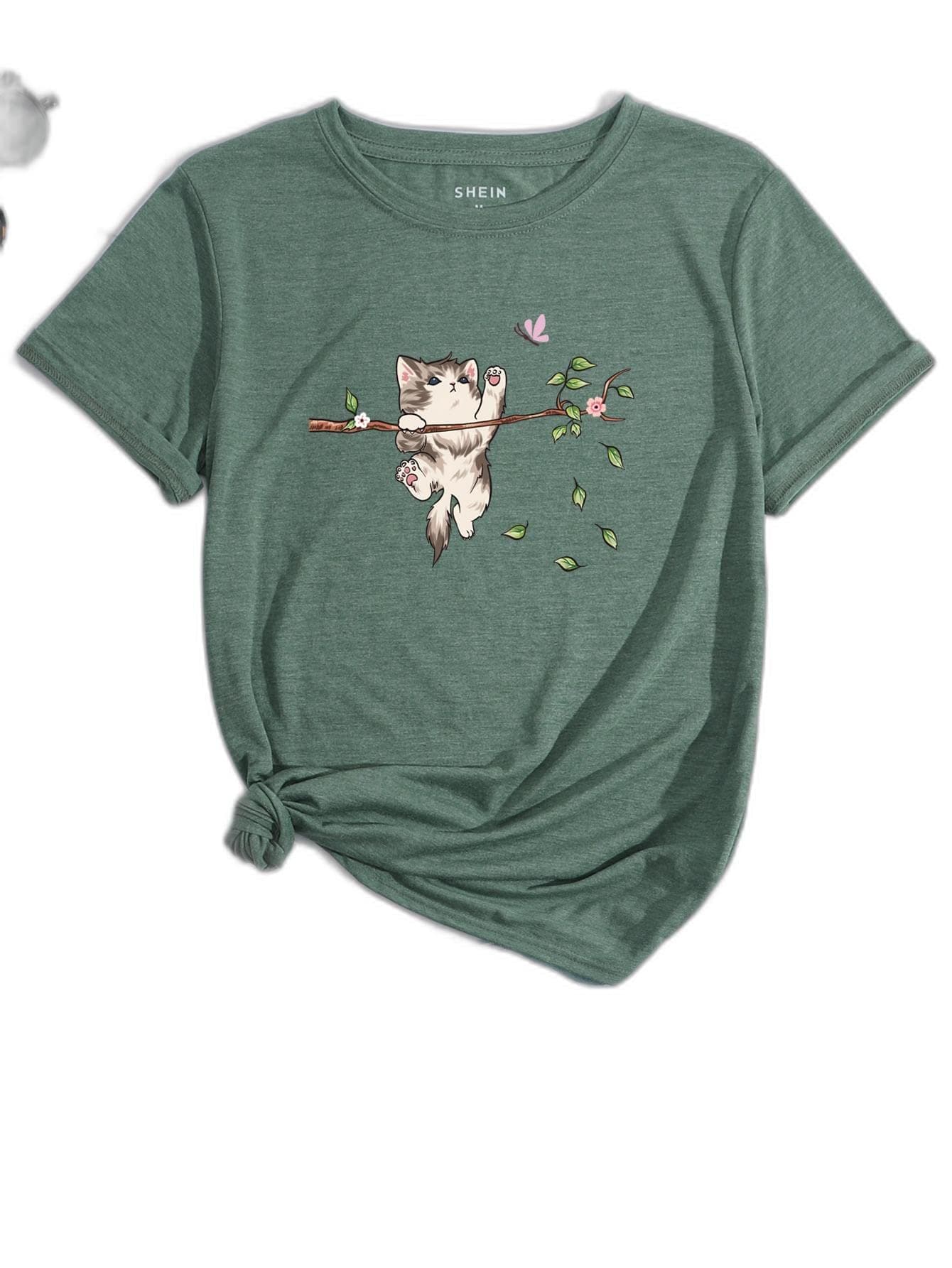 GenericSheIn Unity Cartoon Graphic Tee