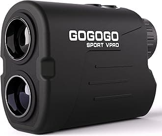 GS03 Laser Golf/Hunting Rangefinder, 1000/1200 Yards Laser Range Finder with 6X Magnification Ultra-Clear View, Lightweight, Slope, Pin-Seeker & Flag-Lock & Vibration