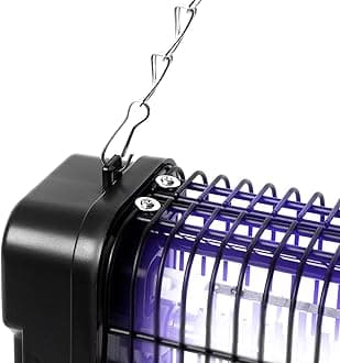 Duronic Fly Killer FK8412 | UV Light Kills Mosquitoes and Flying Insects | Small Size | Slimline | Ceiling or Wall Mountable | Indoor Pest Control | 12W Electric Ultra Violet Zapper | 2x 6W Bulbs